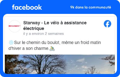 Facebook Starway, vélos électriques